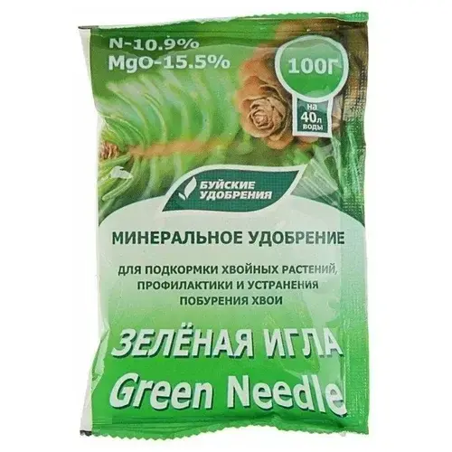 Удобрение зеленая игла 100гр 0155 Код: 10-00007543