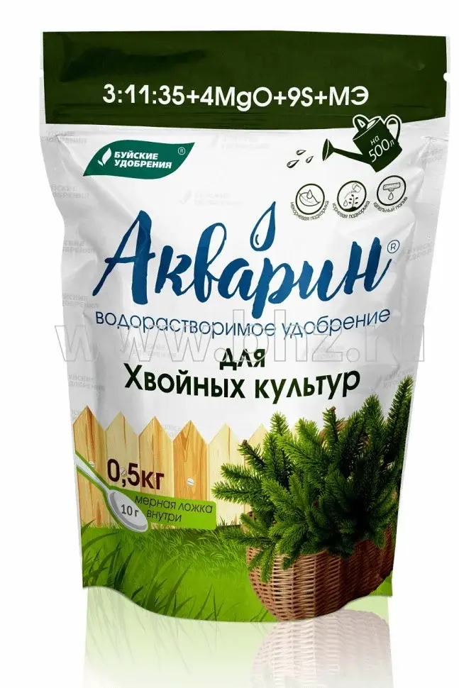 Удобрение Акварин для хвойных 0,5 кг Код: 10-00008007