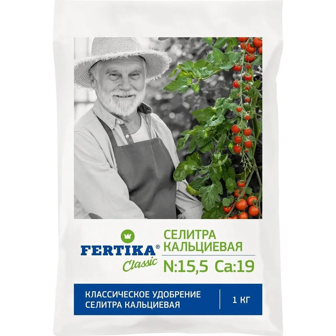 Кальциевая селитра (нитрат кальция) Fertika (N15,5 ;CaO:19) 1кг Код: 10-00003587