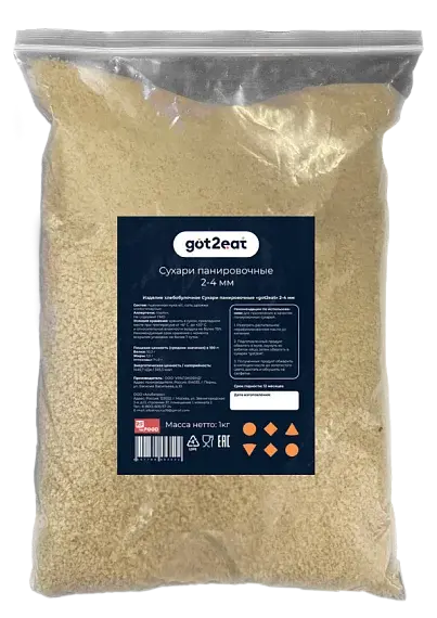 Сухари панировочные Got2Eat Код: Т00001361