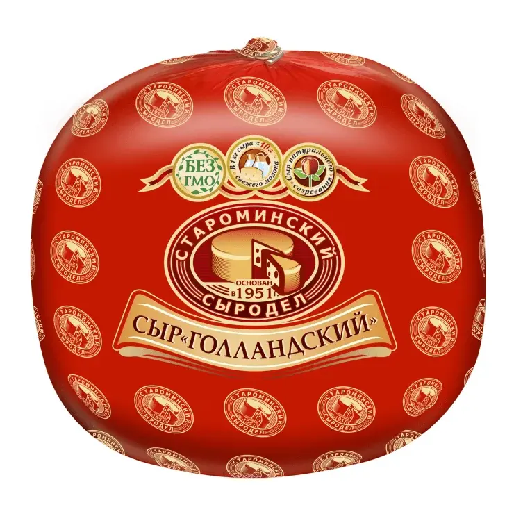 Сыр Голландский полутвердый 45 % жирности, 2 кг