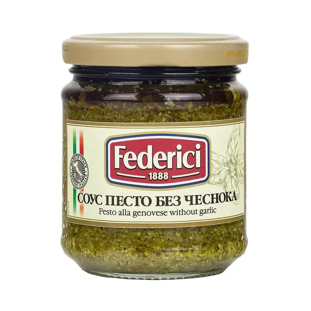 Соус песто Federici, без чеснока, alla Genovese, 190 г.