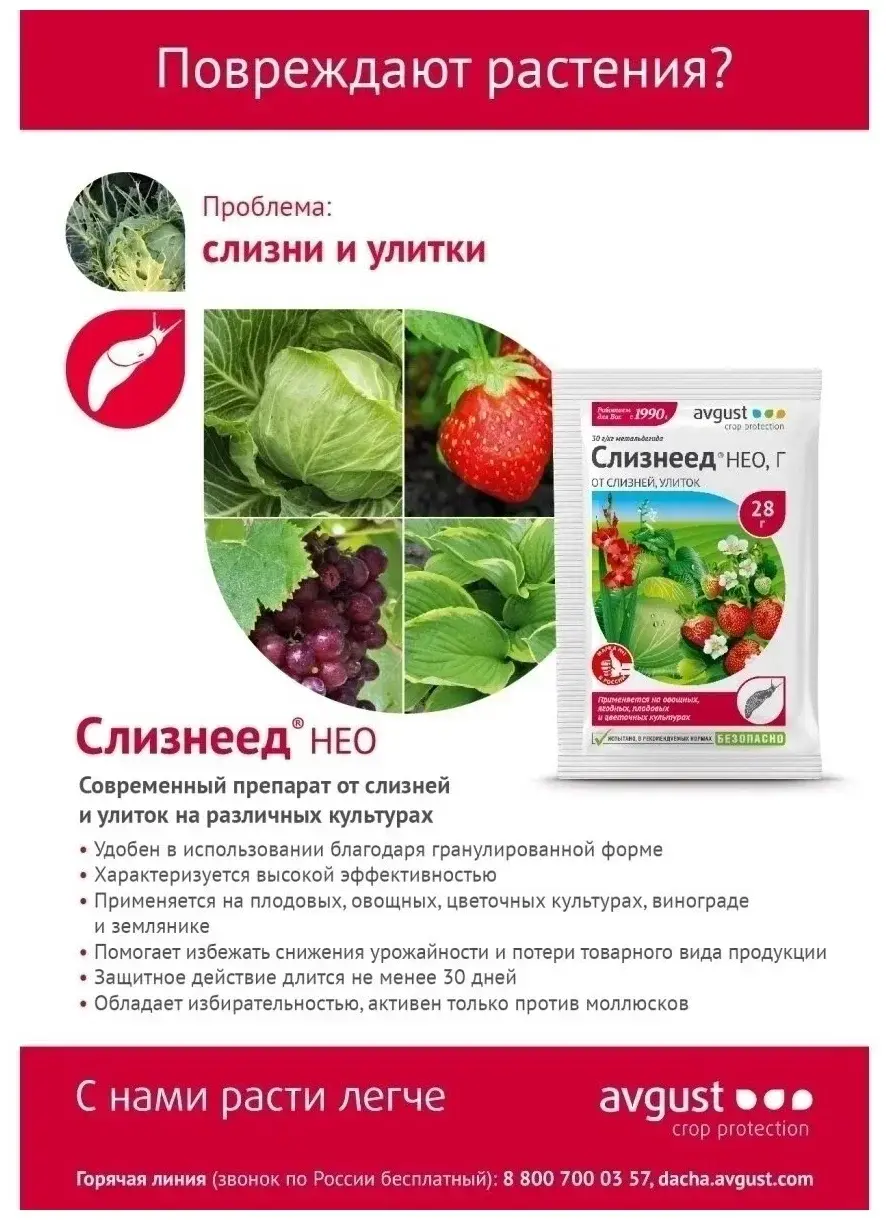 Слизнеед®, Avgust 28г 0187 Код: 10-00011269