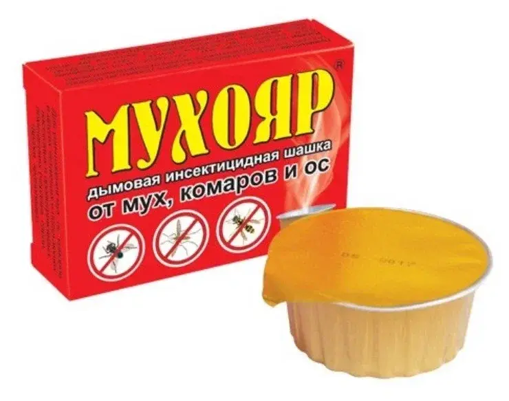 Шашка инсектицидная Мухояр 50гр Код: 10-00001823