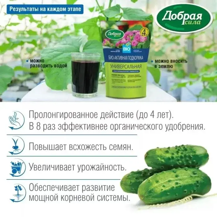 Удобрение Добрая Сила "Биогумус" концентрат, сухое, 2,5л 0061 Код: 10-00007012