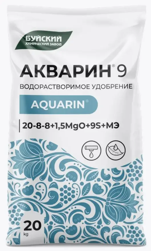 Удобрение Акварин-9 (20кг), цена за 1кг 0236 Код: 10-00015107
