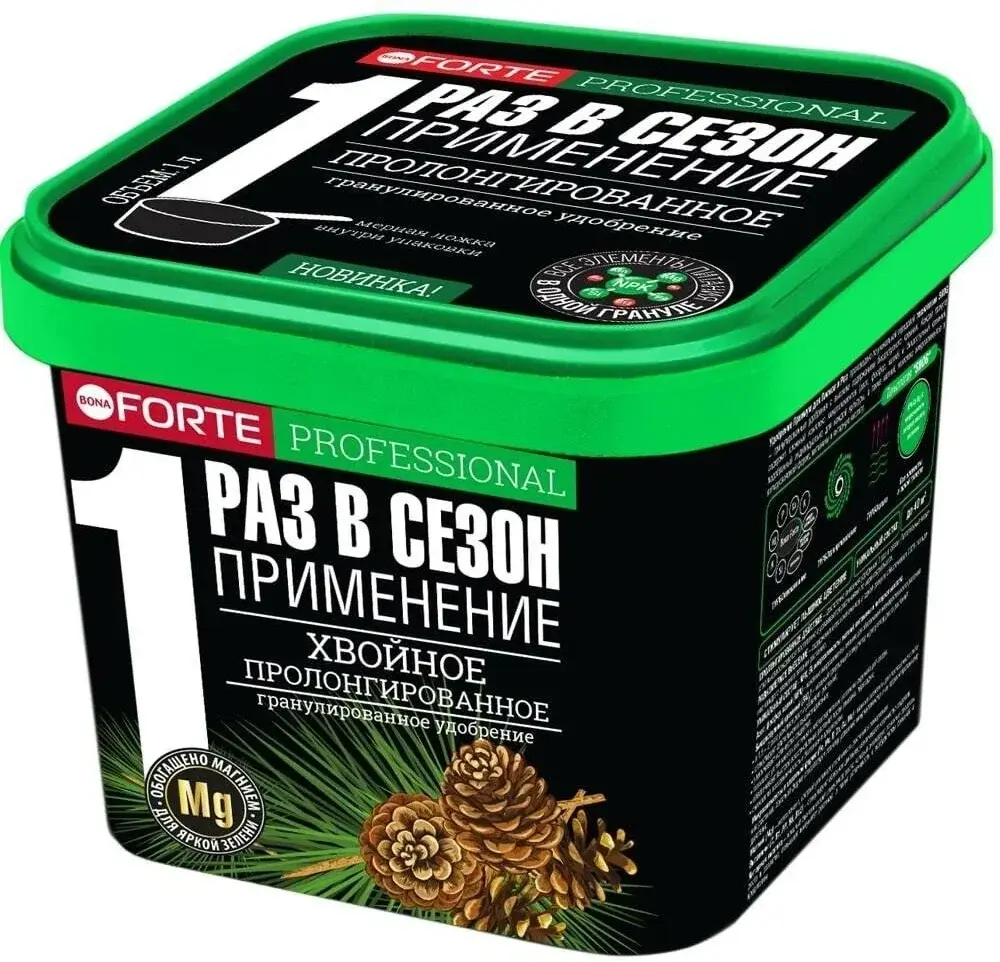 Удобрение Bona Forte для хвойных Весна 1л Код: 10-00002254