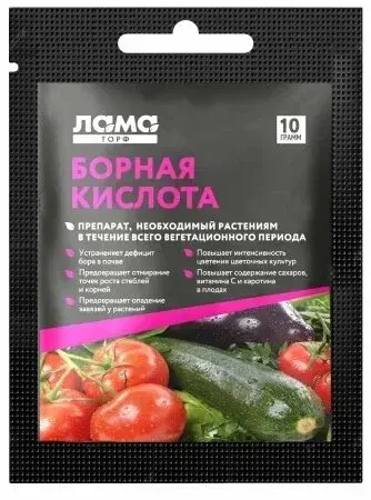 Удобрение Борная кислота 50ГР Лама Торф Код: 10-00012868