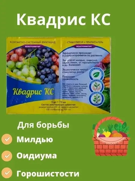 Препарат Квадрис суспензия концентрат 5мл+10мл прилипатель Код: 10-00016285