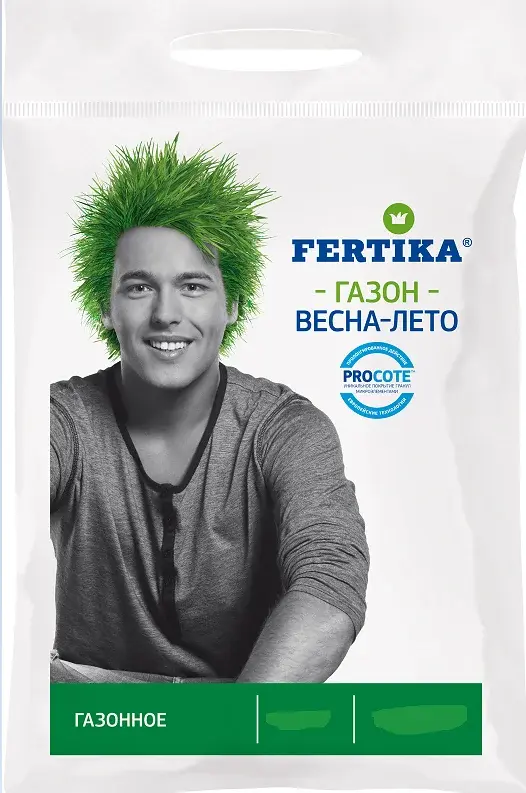 Удобрение Fertika для газона весна-лето 1кг (15-20м2) Код: 01000000240