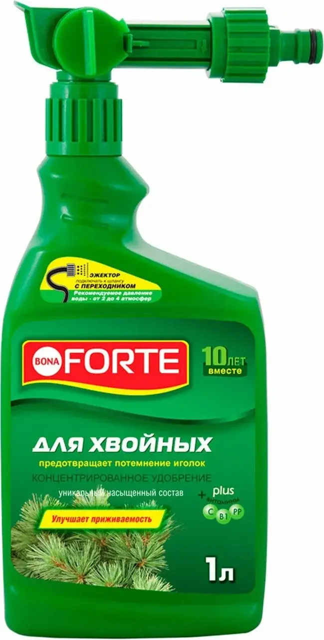 Удобрение Bona Forte Эжектор для хвойных 1л Код: 10-00003146