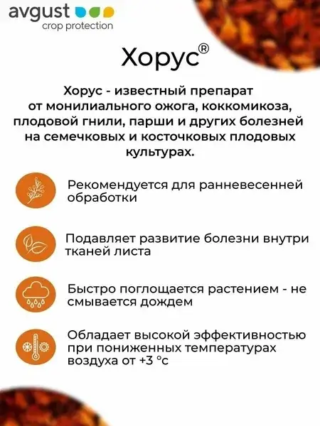 Хорус Август 2гр фугницид Код: 10-00017030