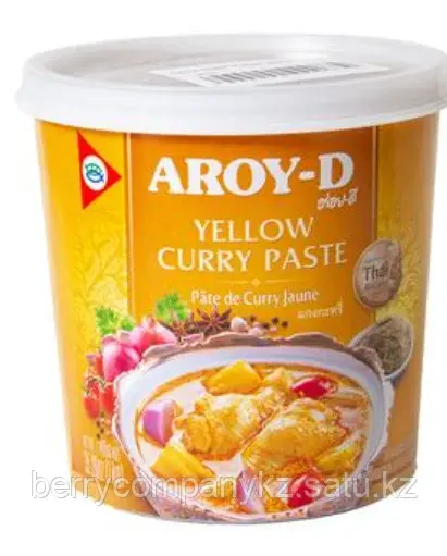 Паста карри желтая AROY D 400 гр