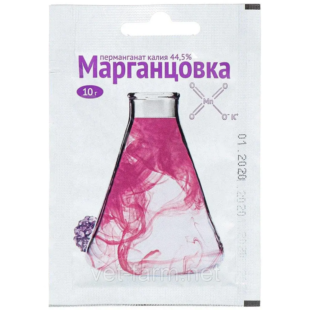 Супер Марганцовка (перманганат калия 44,5%) 10 гр