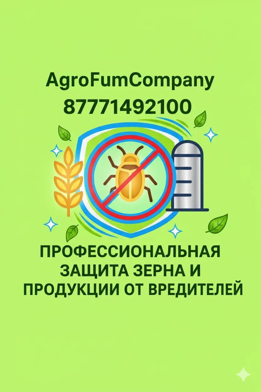 Профессиональная защита зерна и продукции от вредителей
