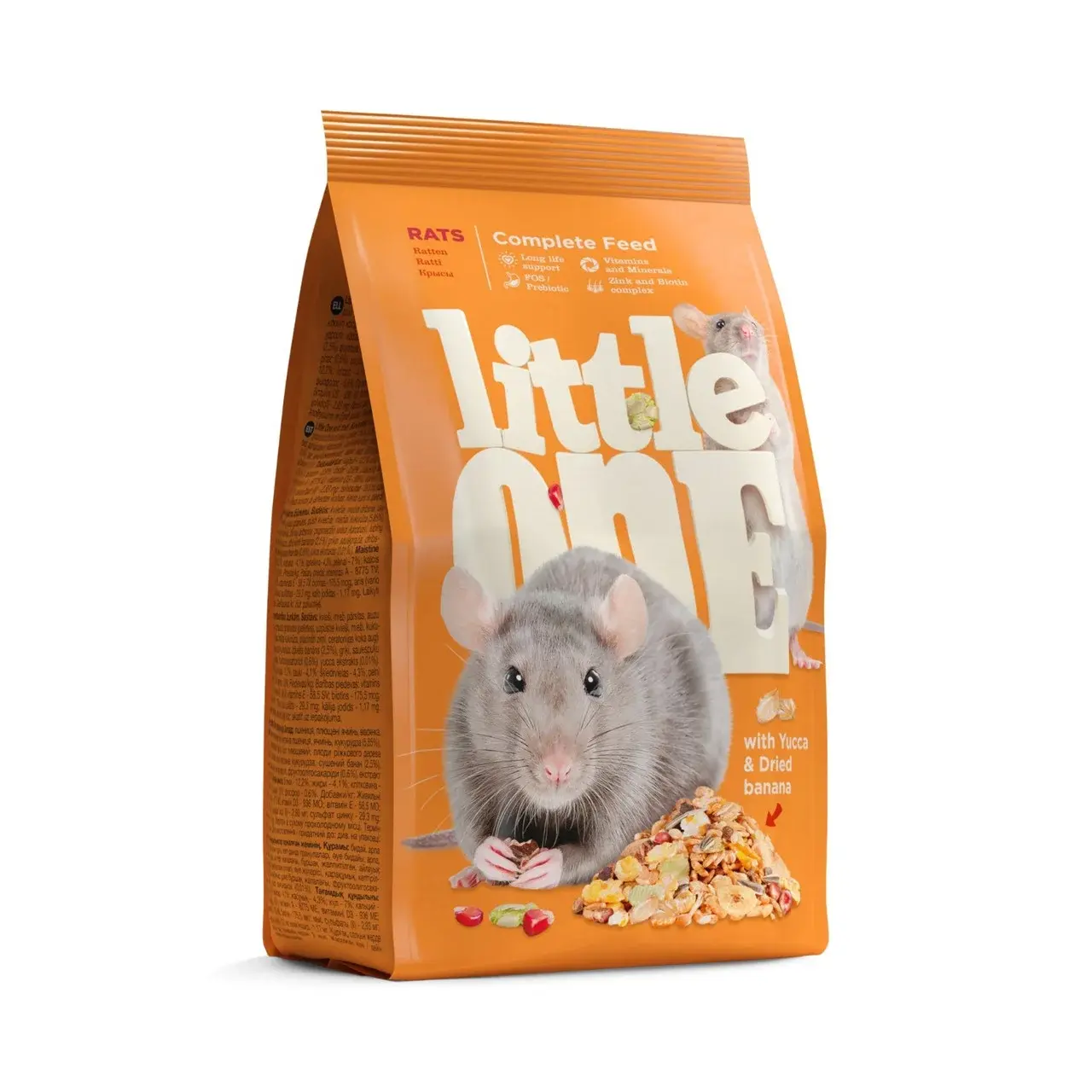 Little One полнорационный корм для крыс, 900 г