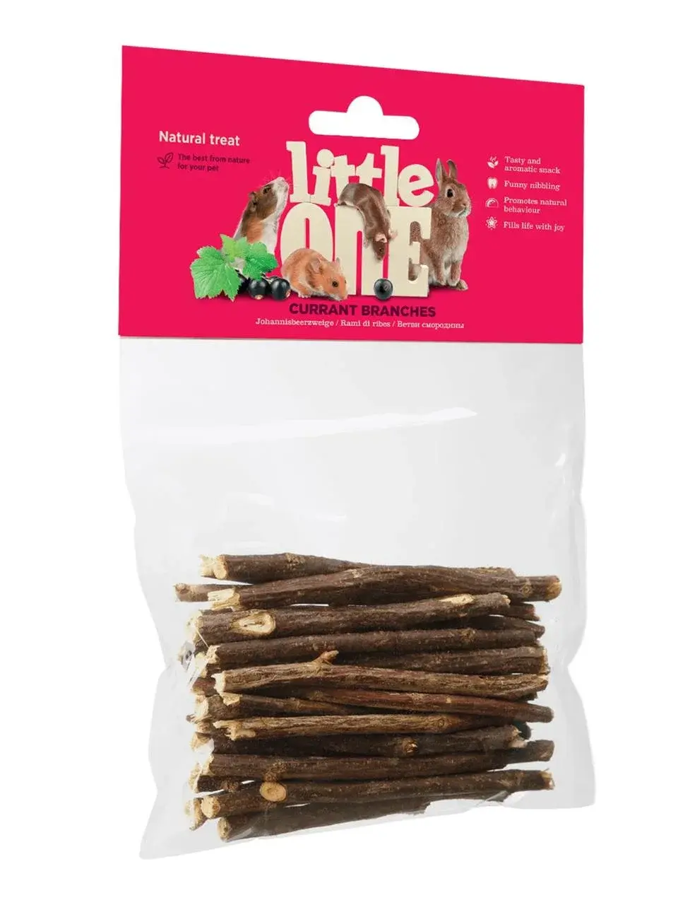 Лакомство Little One для грызунов, ветви смородины, 50 г