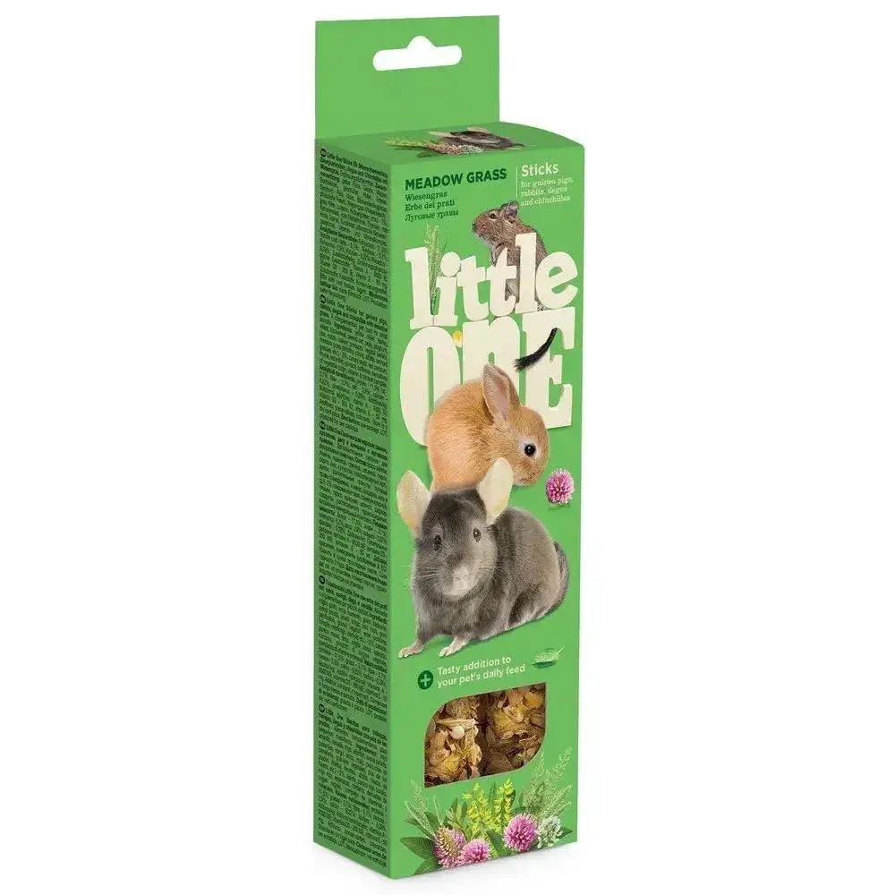 Лакомство для грызунов Little One Палочки с луговыми травами, 110 г