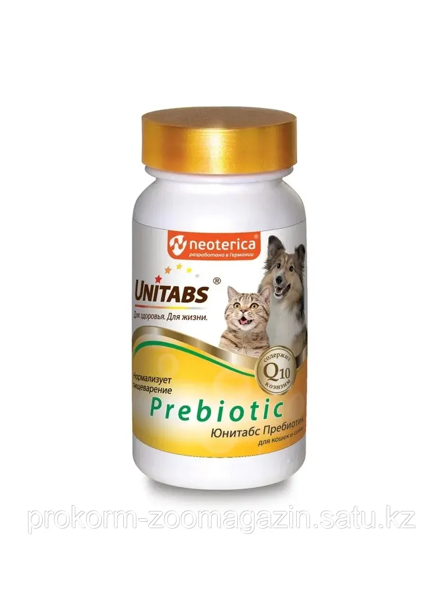 Unitabs Prebiotic, витамины для кошек и собак, 120 табл