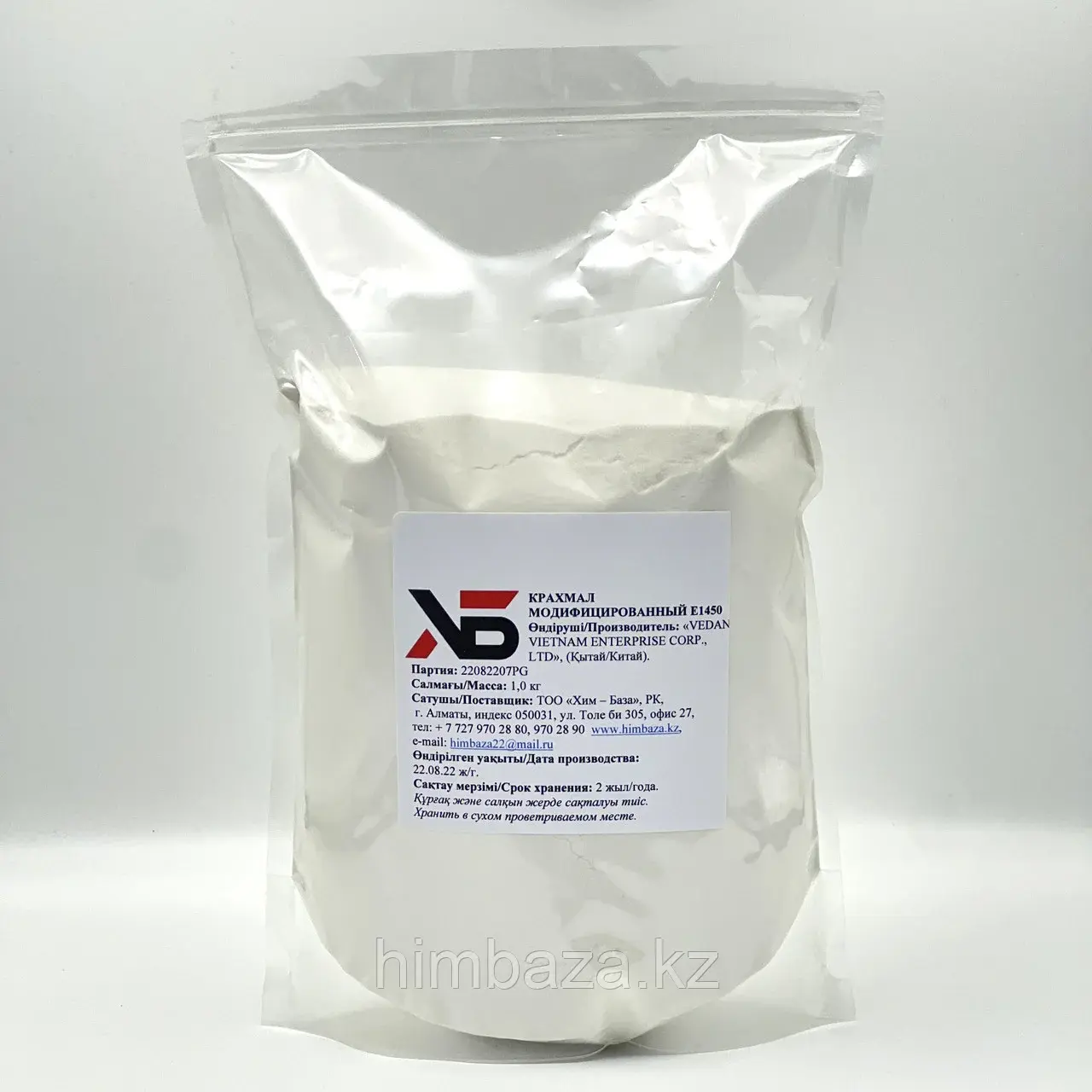 Крахмал тапиоковый модифицированный VEDAN 7643 PG, E1450