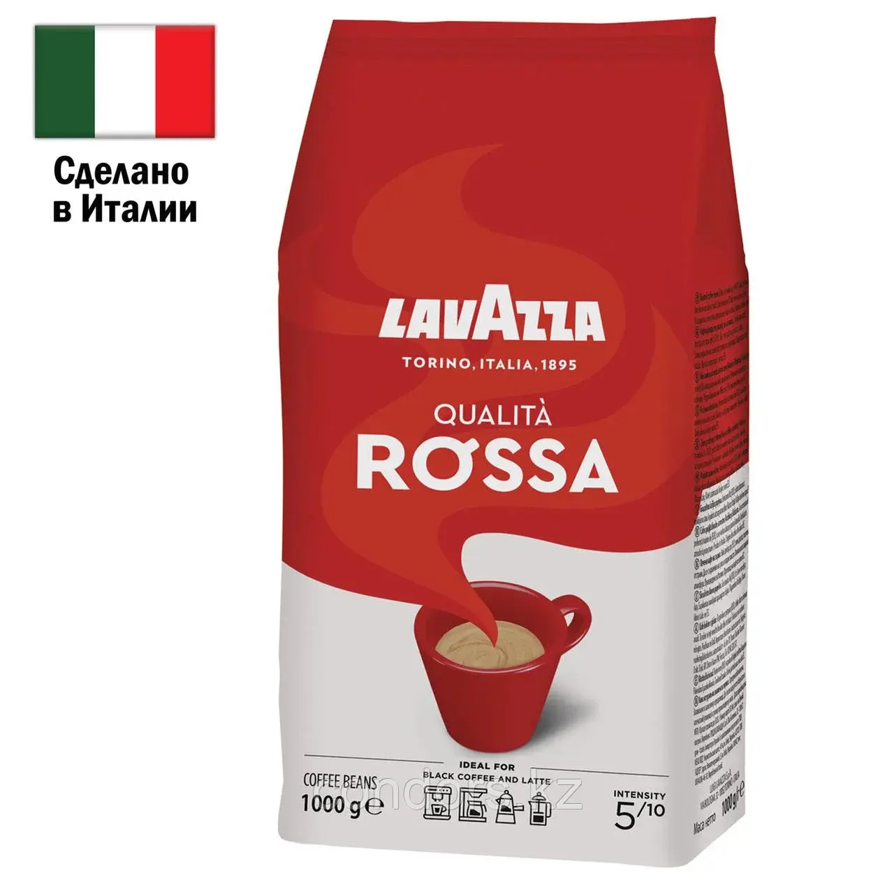 Кофе в зернах LAVAZZA "Qualita Rossa" 1 кг, ИТАЛИЯ, RETAIL, 3590 Код: 3590