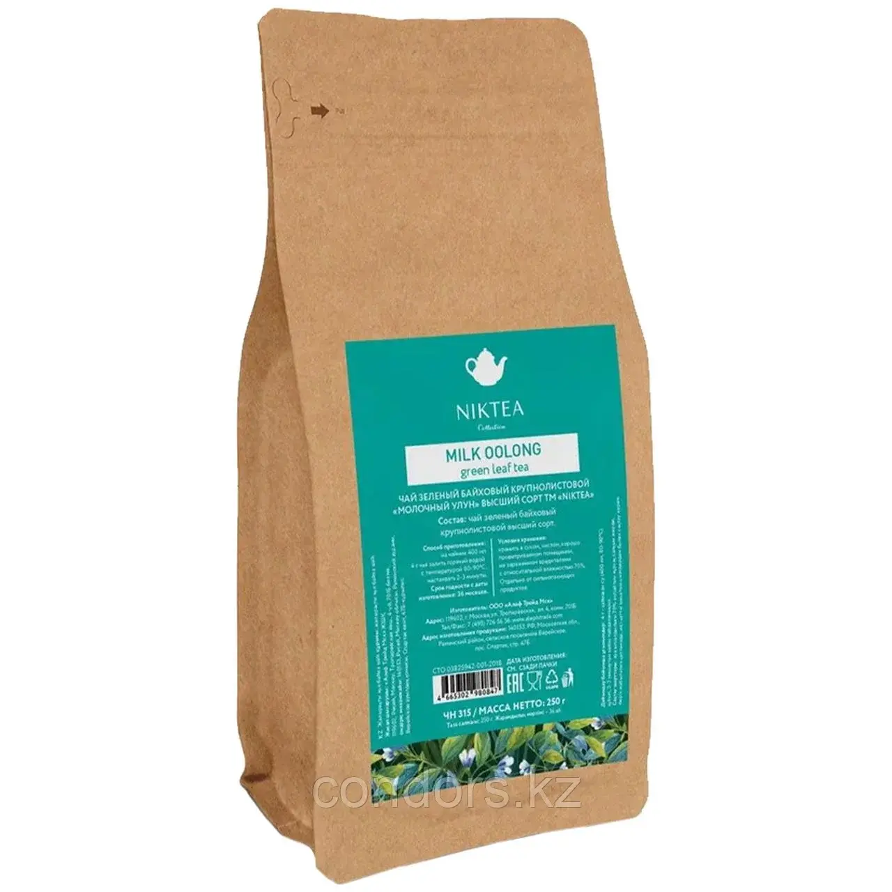 Чай листовой NIKTEA "Milk Oolong" зеленый 250 г, TNIKTE-L00003 Код: TNIKTE-L00003