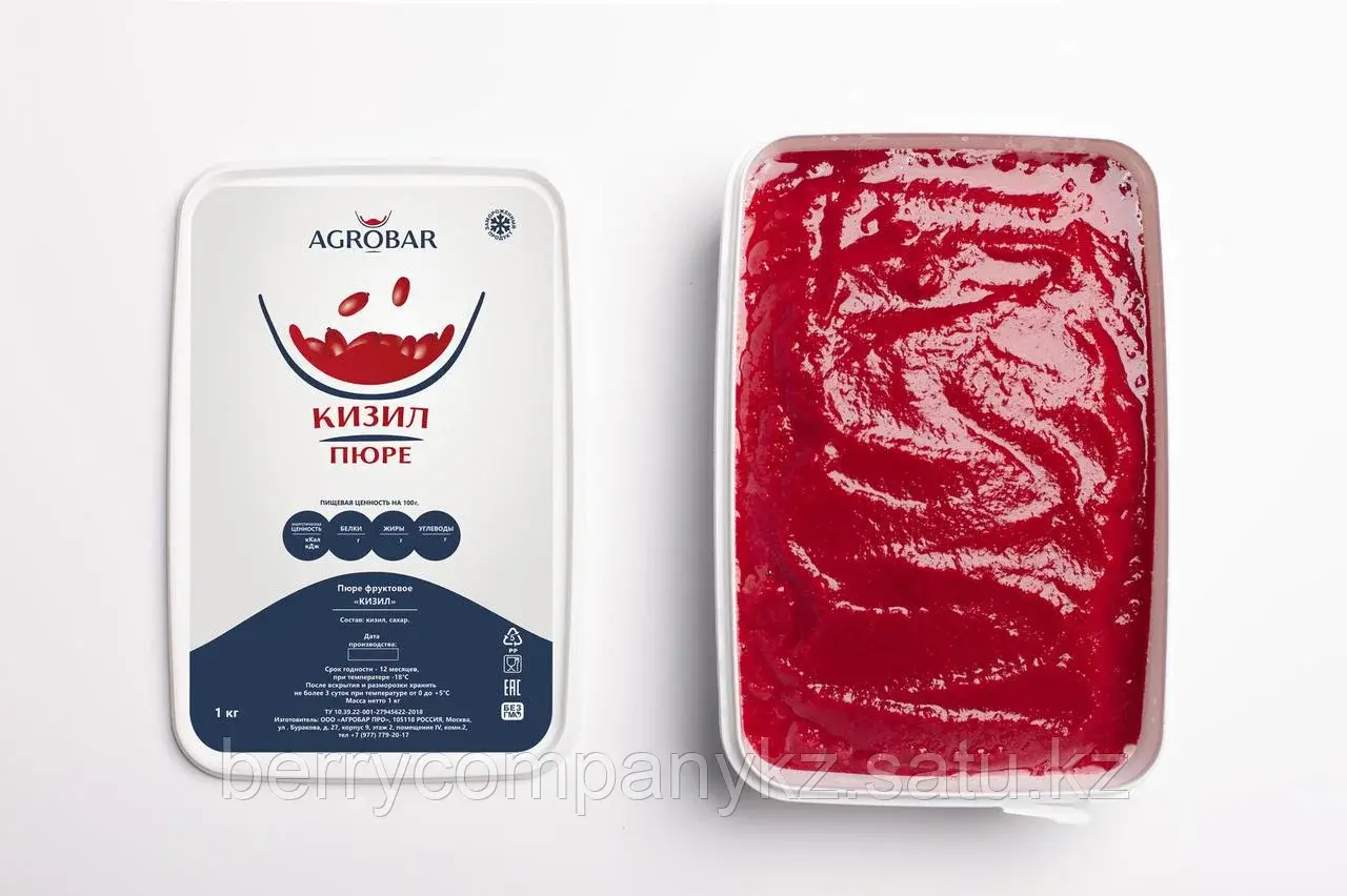 Пюре Кизил Agrobar 1кг
