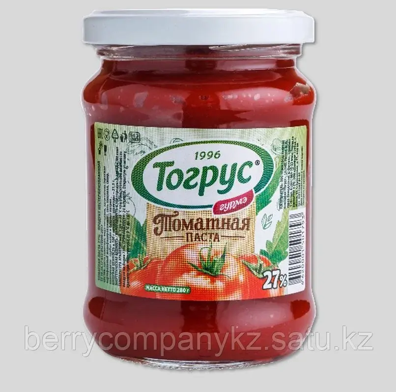 ТОМАТНАЯ ПАСТА ТОГРУС 27% 280 ГР