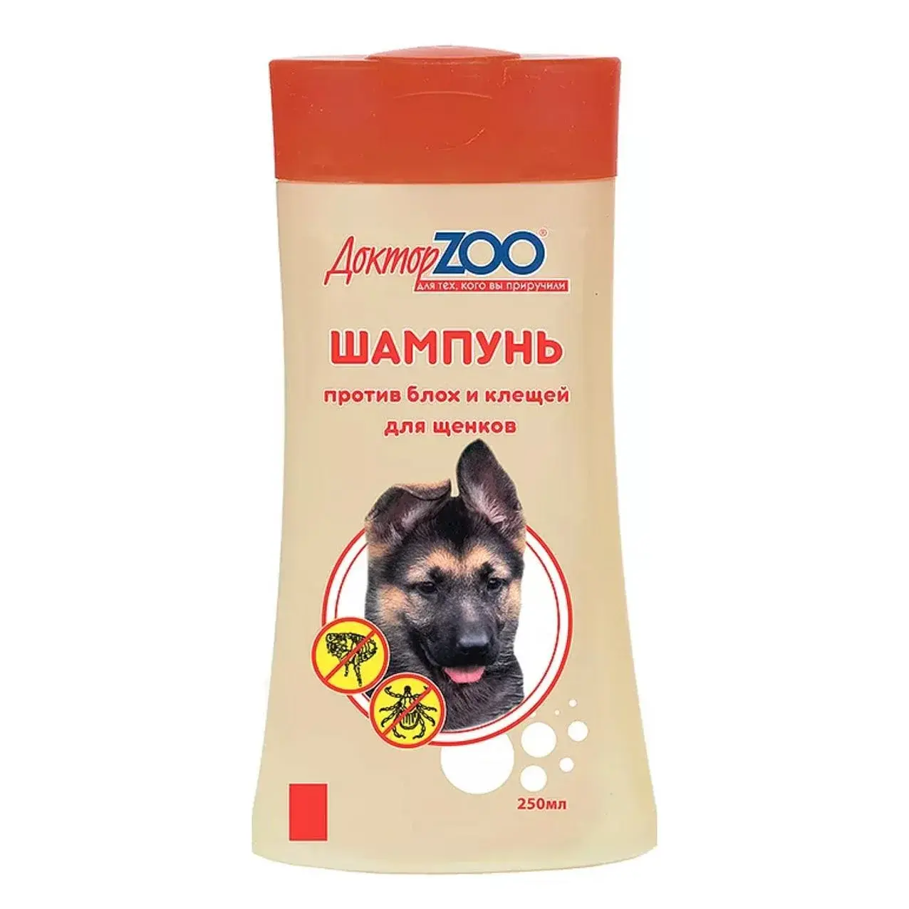 Доктор ZOO Шампунь для собак против блох и клещей, 250 мл