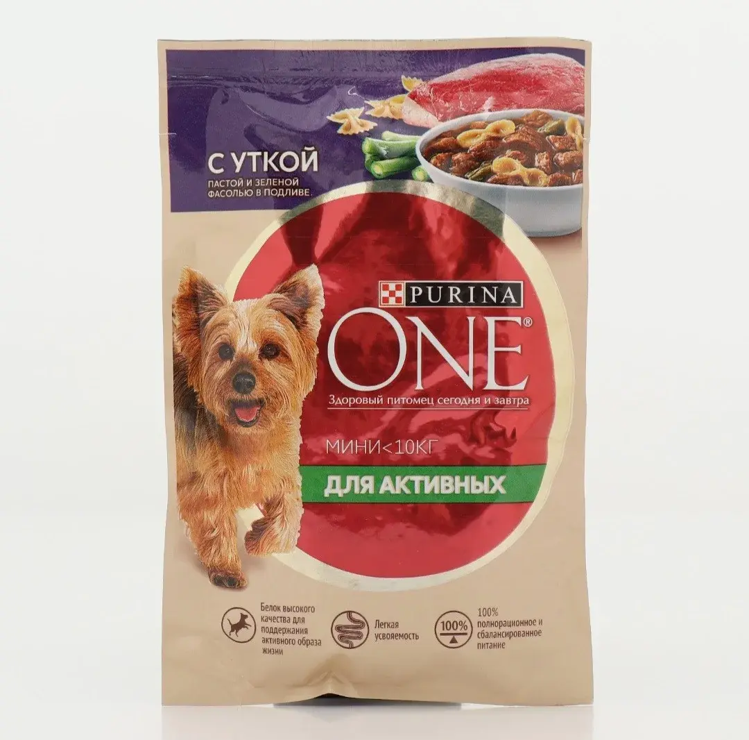 Purina One (Пурина Уан) Влажный корм для мини собак Утка, 85 г