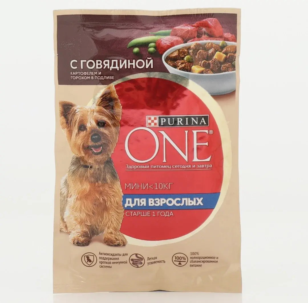 Purina One (Пурина Уан) Влажный корм для мини собак Утка, 85 г