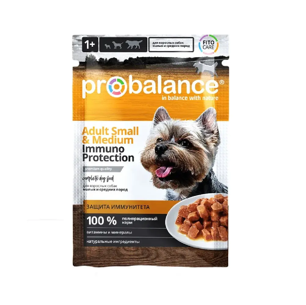 Probalance (Пробаланс) Влажный корм для собак малых и средних пород, 85 г
