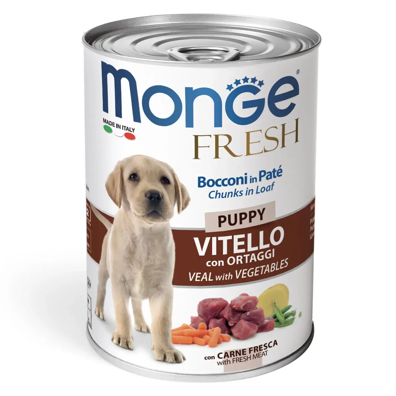 Monge Fresh (Монже Фреш) Консервы для щенков с телятиной и овощами, 400 г