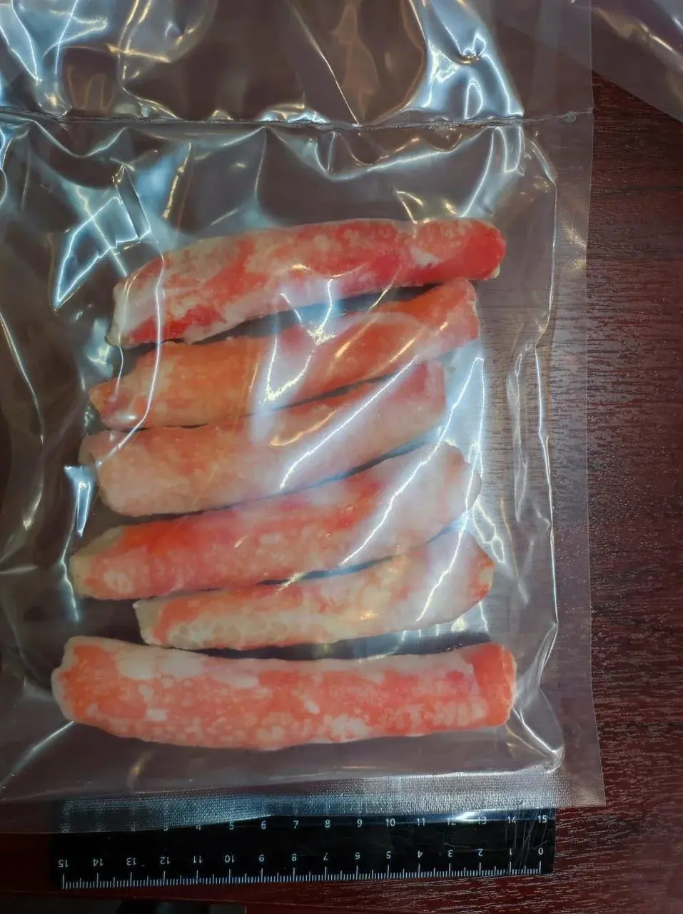 Мясо краба камчатского в/м 2-ая фаланга 7% глазировки