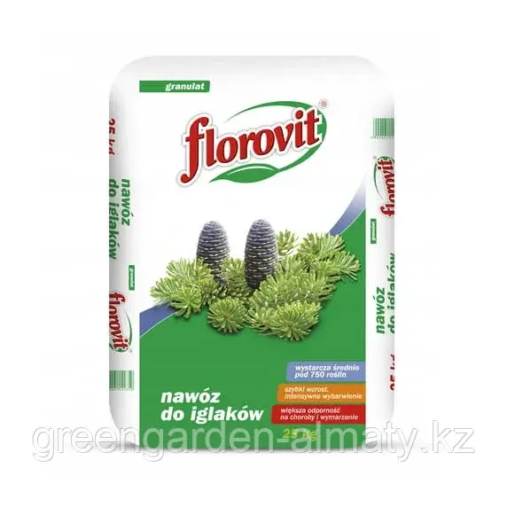 FLOROVIT Минеральное удобрение для хвойных растений, 25кг