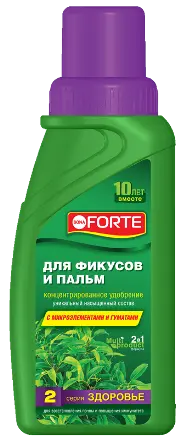 Bona Forte (здоровье) жидкое минеральное удобрение для фикусов и пальм, 285мл