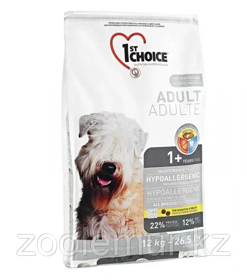 1st Choice Adult - корм для собак гипоаллергенный (утка с картофелем) 2,72 кг.