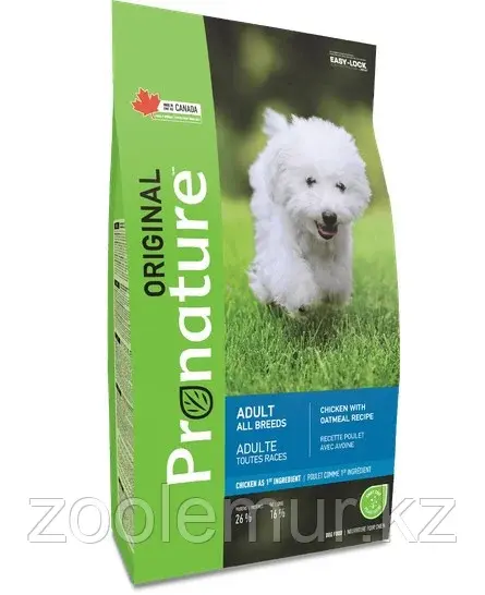 Pronature Original NEW Сухой корм для взрослых собак всех пород (с курицей и овсом) 2,27 кг