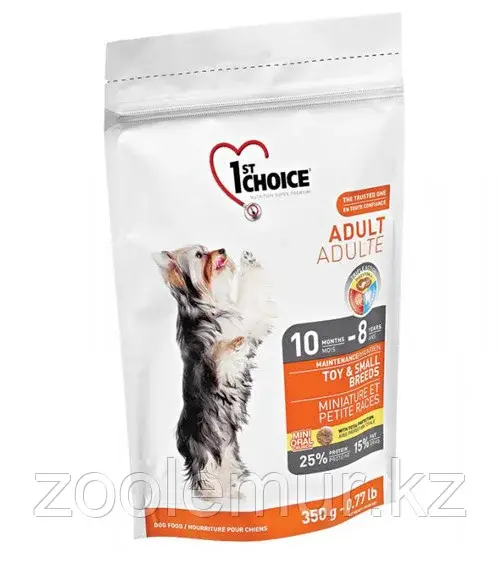 1st Choice Adult- корм для собак миниатюрных и мелких пород (курица) 350 гр.