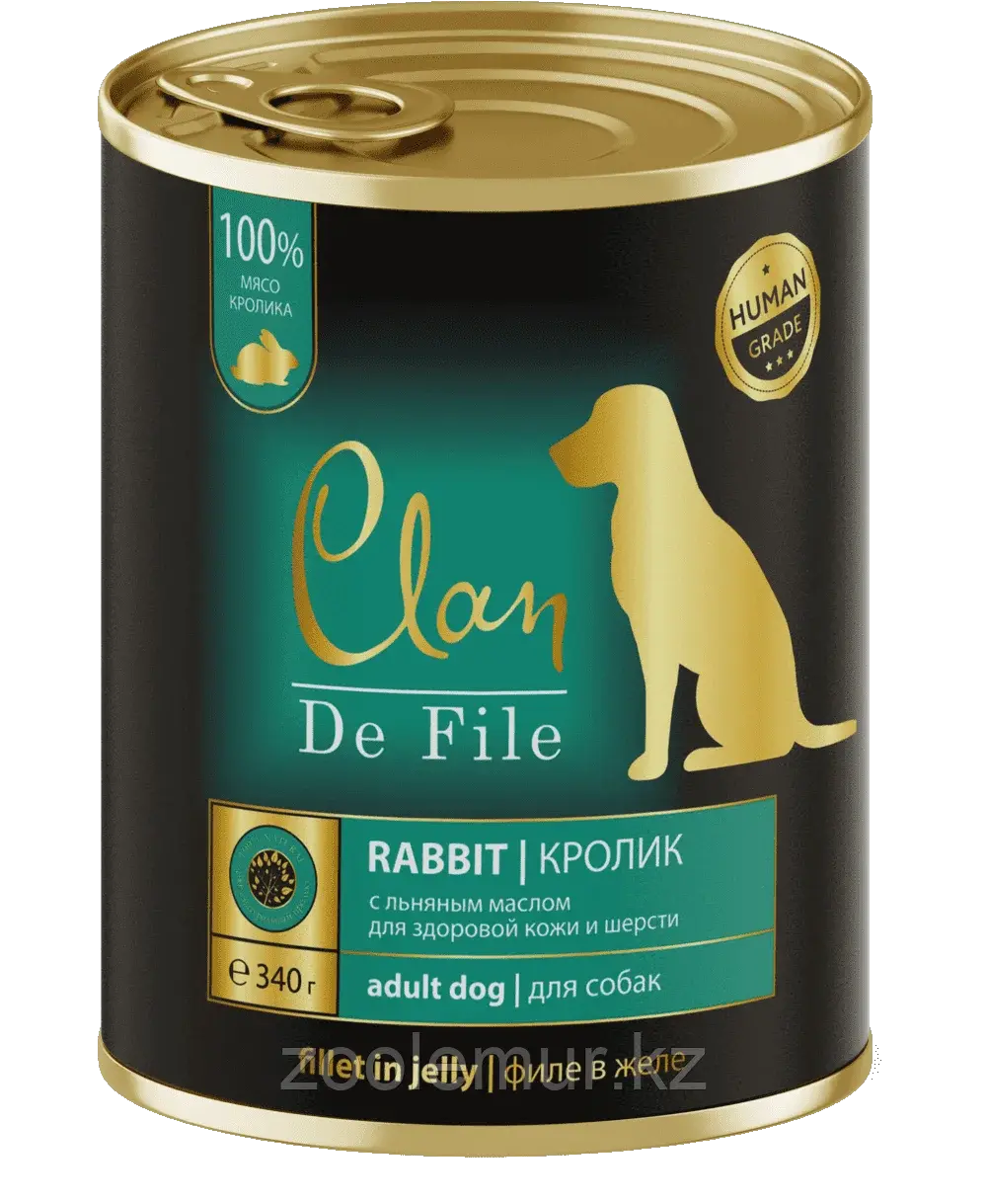 Clan De File консервы для собак (с кроликом) 340 гр.