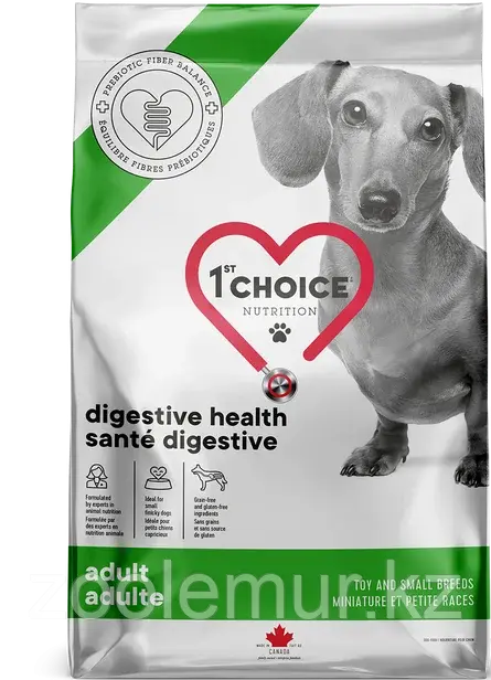 1st Choice DIGESTIVE HEALTH GF Чувствительное пищеварение (без зерна) для взрослых собак мини пород, 2кг