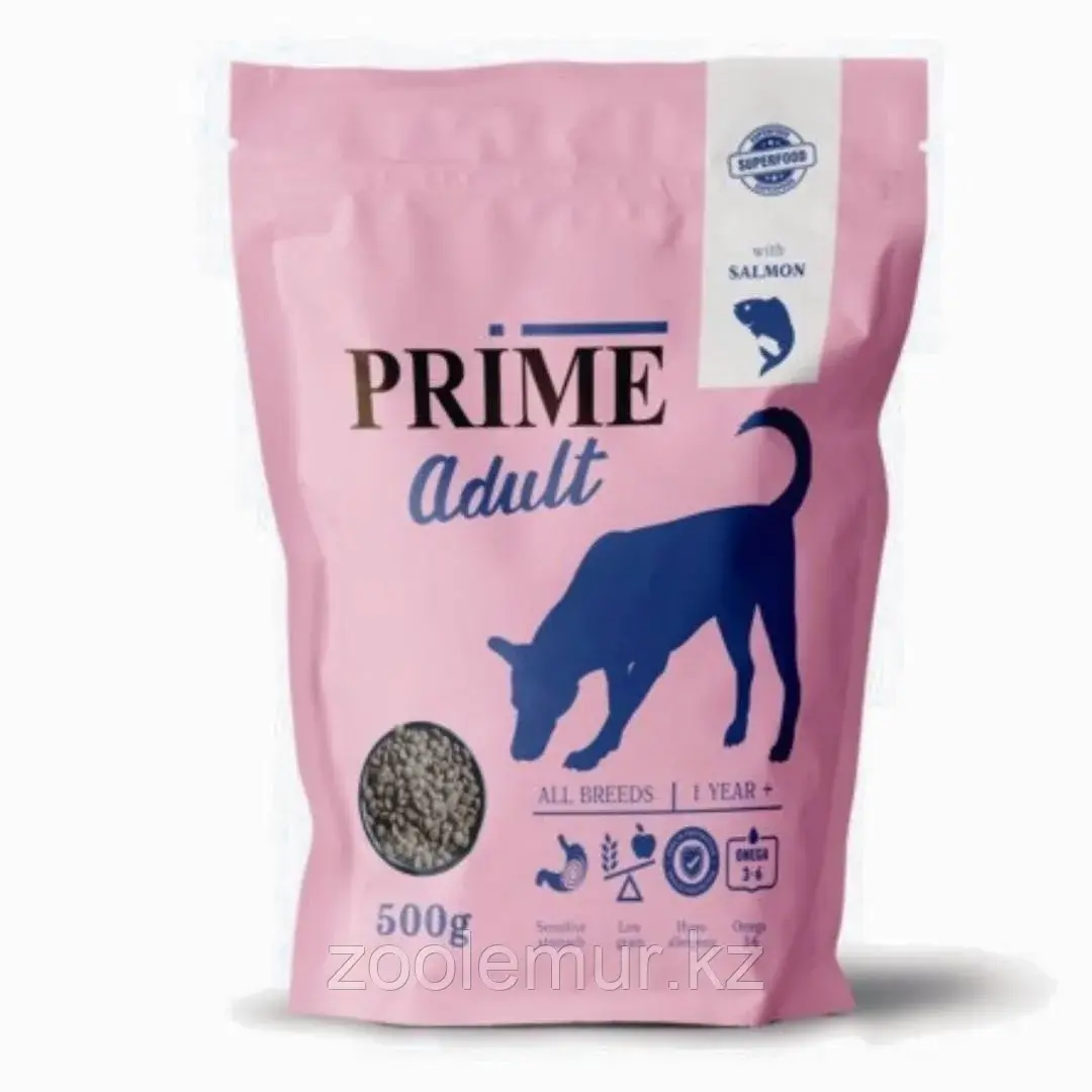 PRIME HEALTHY SKIN&COAT Сухой корм для собак здоровая кожа и шерсть, с лососем