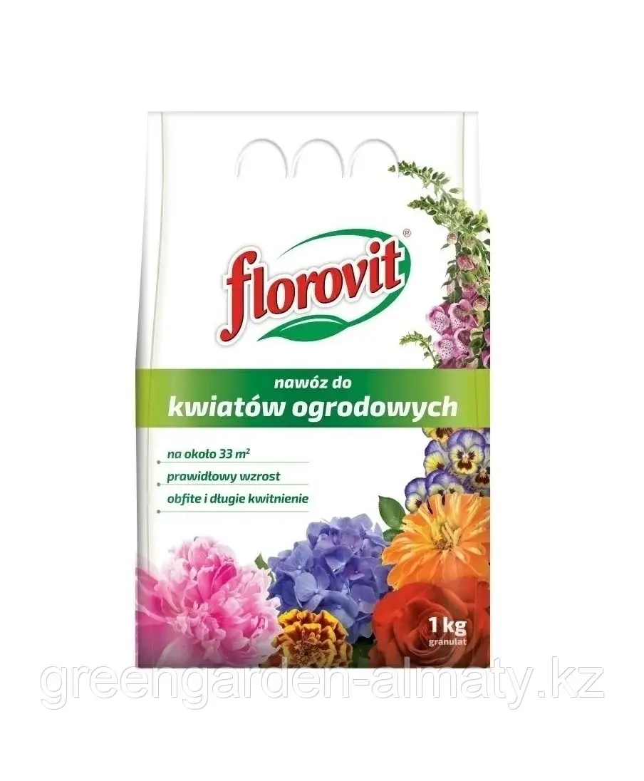 FLOROVIT Гранулированное минеральное удобрение для садовых цветов, 1кг