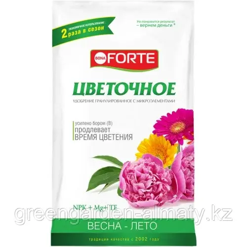 Bona Forte Удобрение комплексное с микроэлементами Цветочное(весна-лето), 2,5кг