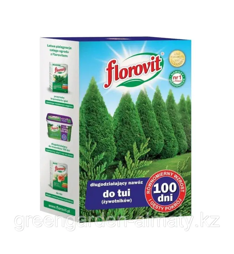 FLOROVIT Гранулированное минеральное удобрение пролонгированное для Туи 100 дней, 1кг