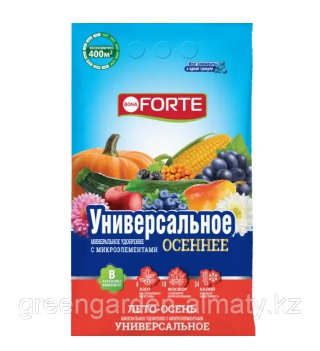 Bona Forte Удобрение гранулированное универсальное с микроэлементами (осень), 2,5/5кг