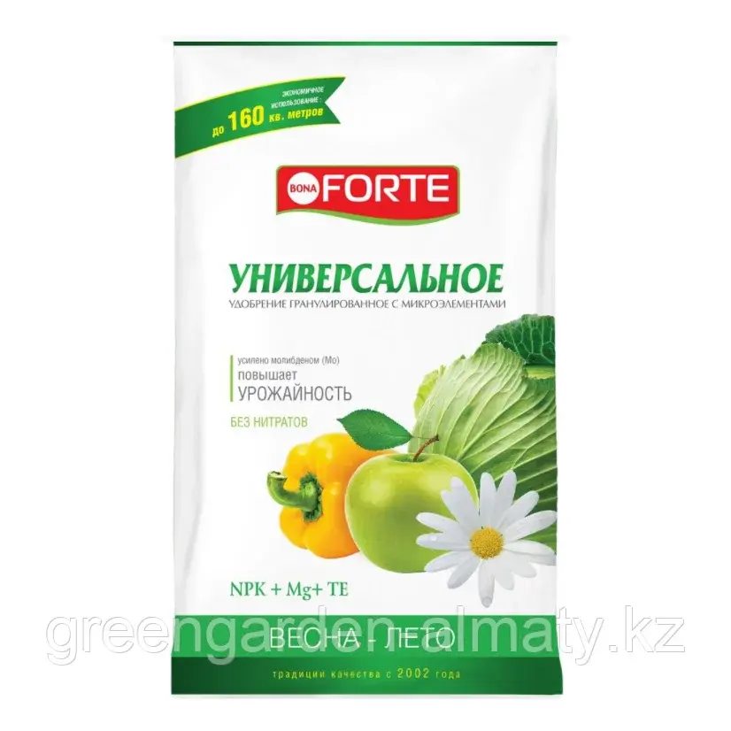 Bona Forte Удобрение гранулированное Универсальное с микроэлементами(весна-лето), 2,5кг