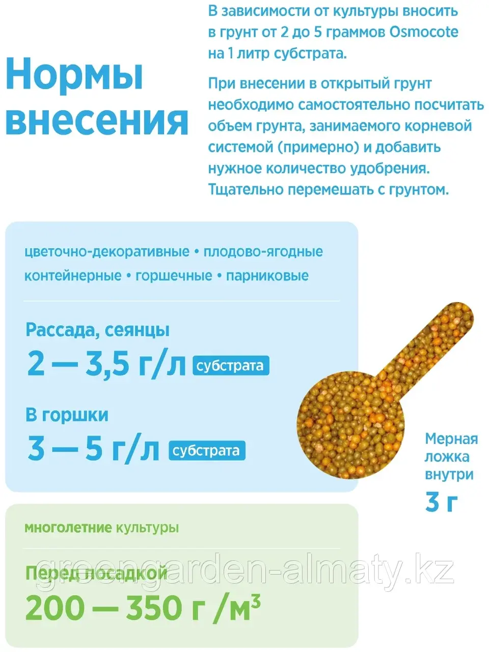 Удобрение минеральное Осмокот Osmocote Pro 5-6м, 100г | Лама Торф (Москва)