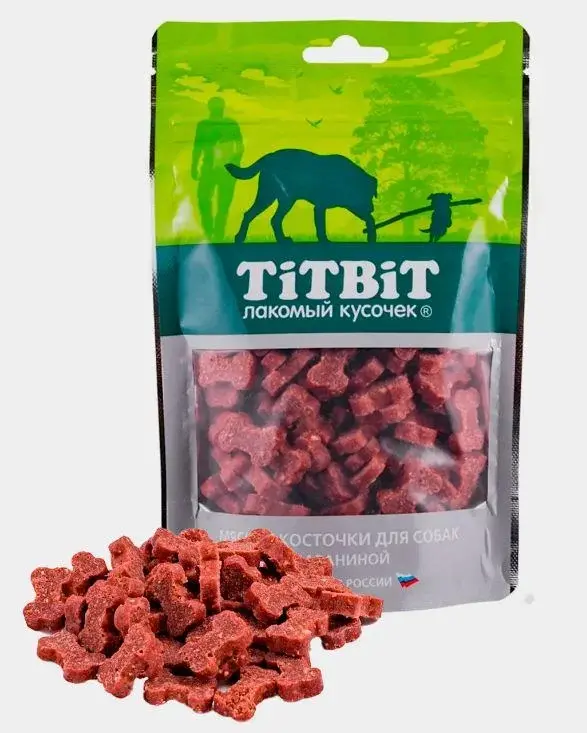 TitBit Лакомство для собак Косточки мясные с говядиной, 145 г