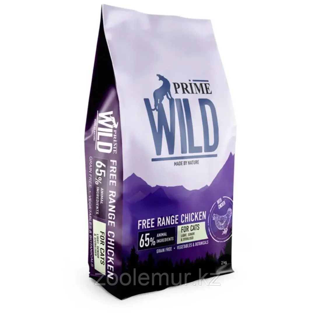 PRIME WILD GF FREE RANGE Сухой корм для стерилизованных котят и кошек, контроль веса с курицей 2